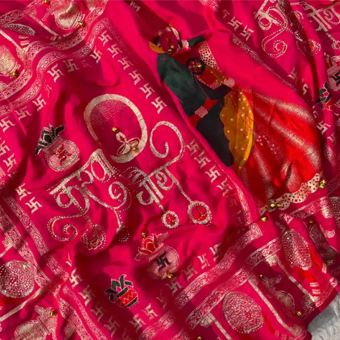 PINK BANARASI KARVACHOUT SPL