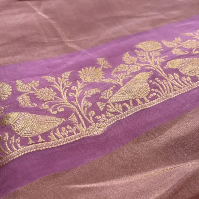 PURPLE FLORAL ZARI